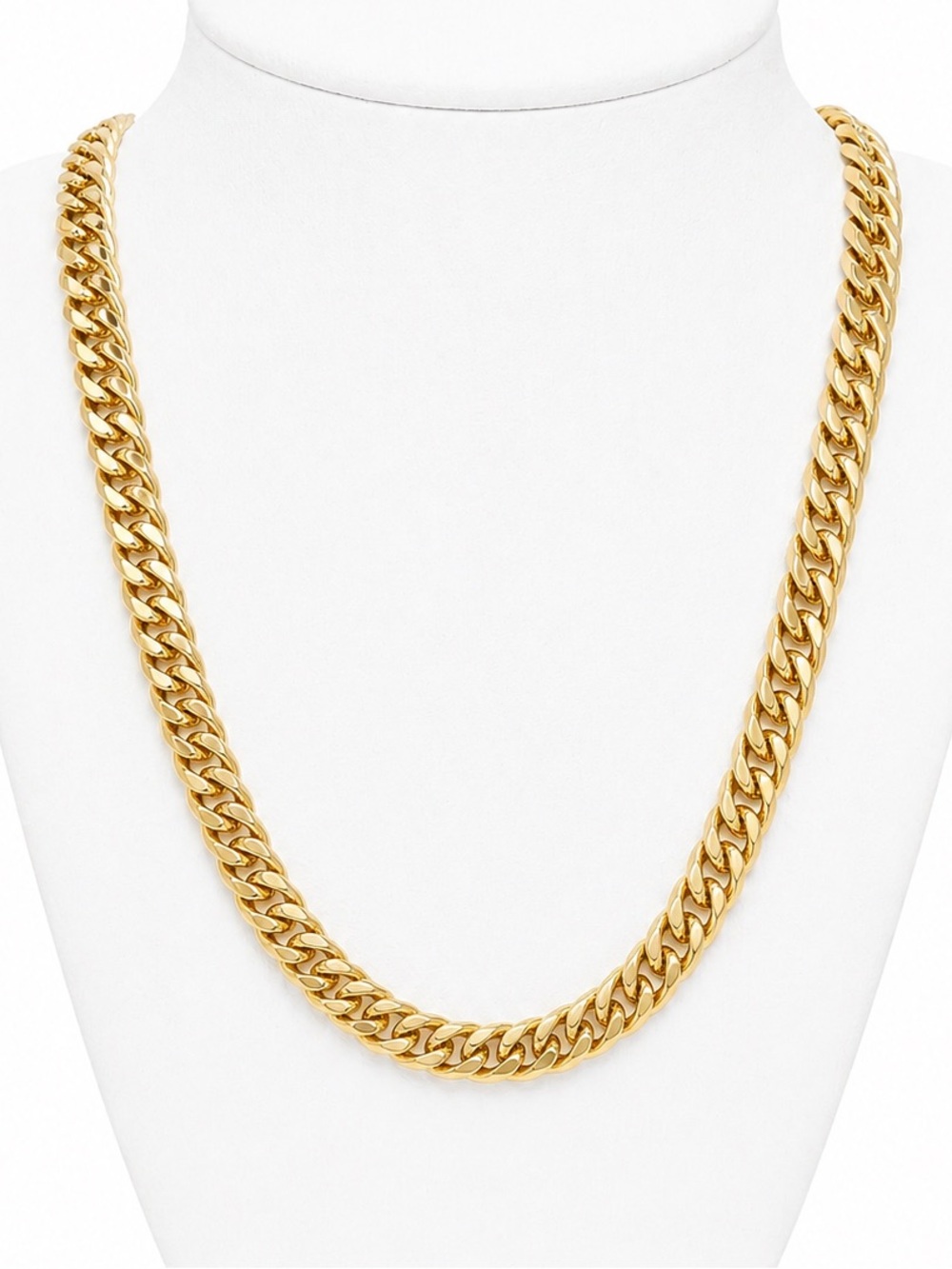 Chunky Miami Cuban Link gold necklace